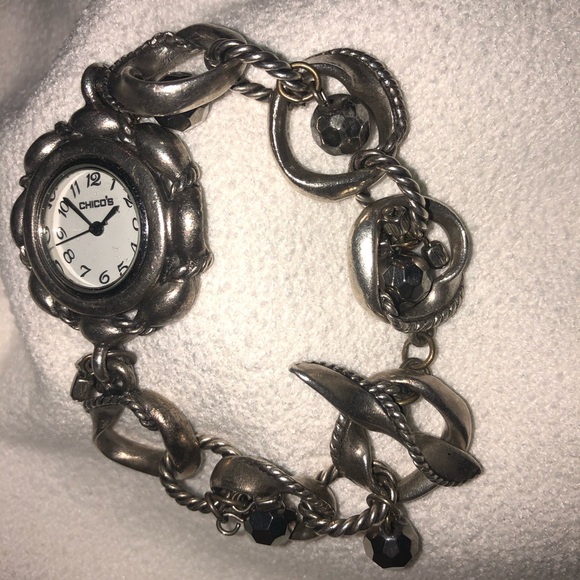 Bargain! Rare beautiful Chico's charm bracelet watch! - Picture 1 of 16